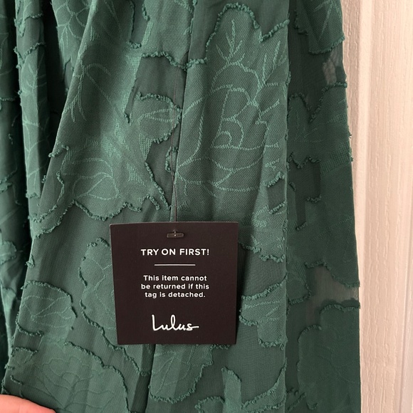 Lulus | Sweet Sophistication Green Burnout Floral Maxi Dress | XL | NWT - Picture 9 of 9